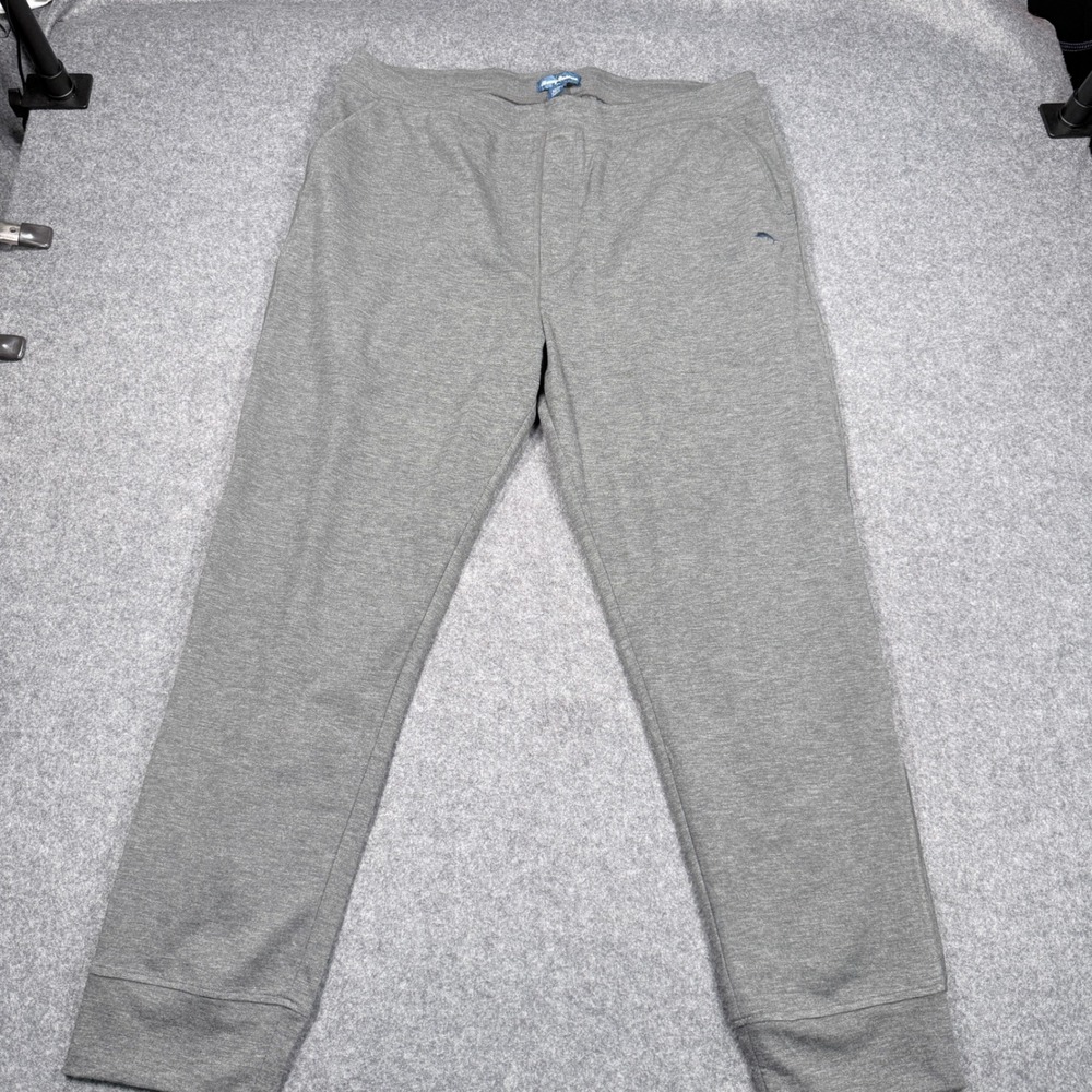 Tommy Bahama Mens XL Gray Heathered Lounge Jogger Pants sweatpants Drawstring